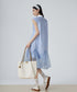 Stripe Frill Sleeveless Dress
